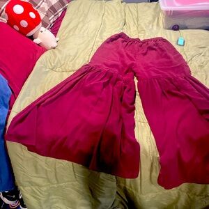 Belly dancer flare pants silky